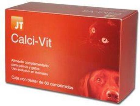 Jtpharma Complemento Alimentar para Cães e Gatos Calci - Vit (100 g - 60 Comprimidos)