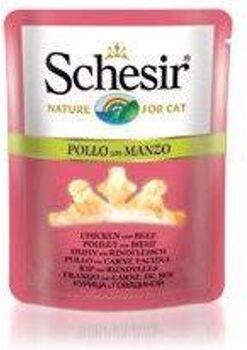 Schesir Ração para Gatos (70 g - Húmida - Sabor: Frango com Carne)