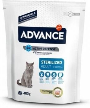 Advance Ração para Gatos (400g - Seca - Adulto - Castrados - Sabor: Perú e Cevada)