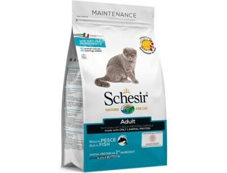 Schesir Ração para Gatos Peixe (1.5 Kg - Seca - Adulto - Sabor: Peixe)