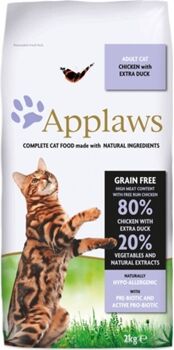 Applaws Ração para Gatos (400 g - Seca - Adulto - Sabor: Frango com Pato)