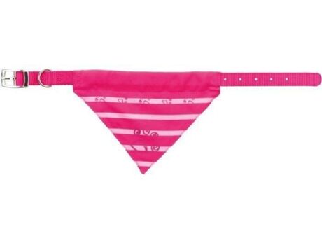 Trixie Coleira para Cães Bandana (Rosa - 19-24x1cm - Nylon - XS - Porte Pequeno)