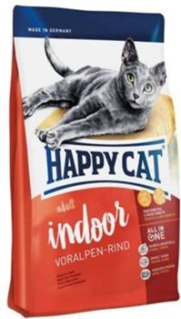 Happy Cat Ração para Gatos Indoor Voralpen-Rind (4 Kg - Seca - Sabor: Vaca)