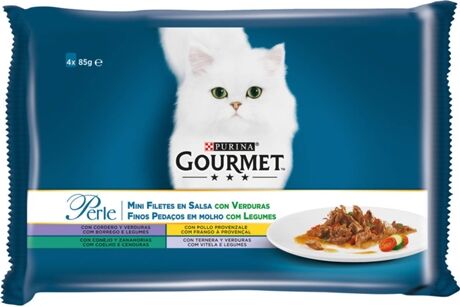 Gourmet Rações para Gatos (4 Un - 85g - Adulto)