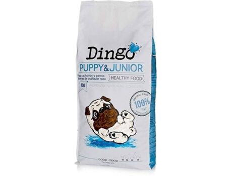 Dingo Ração para Cães Junior (15Kg - Seca - Cachorros - Sabor: Frango)