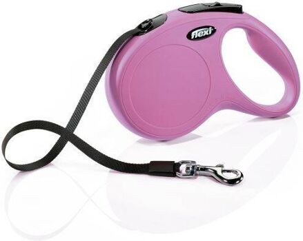 Trixie Trela para Cães Extensível (Rosa - 5m - 1 Un - Até: 25 Kg - M - Porte Médio)