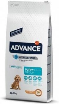 Advance Ração para Cães (12Kg - Seca - Porte Médio - Cachorros - Sabor: Frango)