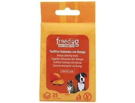 Freedog Toalhitas húmidas Mango para Cães 25 unidades