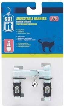 Catit Trela para Gatos Ajustável (Azul - S - Nylon)