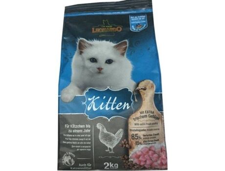 Leonardo Ração para Gatos (2Kg - Seca - Gatinhos - Sabor: Frango)