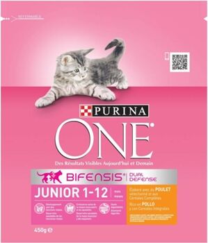 One Ração para Gatos (450 g - Seca - Sabor: Frango)