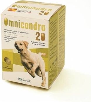 Hifarmax Complemento Alimentar para Cães e Gatos Omnicondro 20 (60 Comprimidos - Porte Grande)