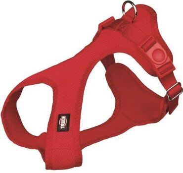 Trixie Peitoral para Cães Ajustável (Vermelho - 35-60x2cm - Nylon - S - Porte Grande)