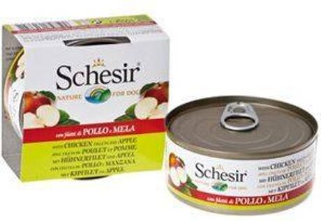 Schesir Ração para Cães (150 g - Húmida - Sabor: Frango e Maçã)