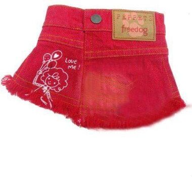 Freedog Saia para cães Denim T-3 Vermelho