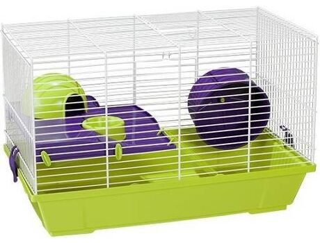 Voltrega Gaiola para Hamsters 948 (Verde e Roxo - 50,5x28x32 cm - Plástico e Metal)