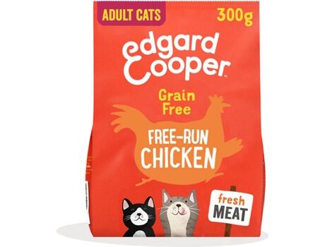 Edgard & Cooper Ração para Gatos (300 g - Seca - Adulto - Sabor: Galinha)