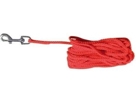 Trixie Trela de Treino para Cães (Vermelho - 15m - Nylon)