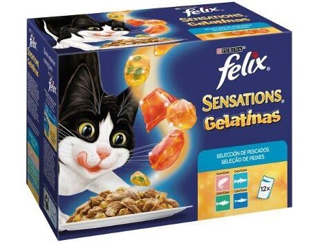 Felix Ração para Gatos (12x100 g - Húmida - Sabor: Peixe)