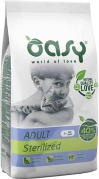 Oasy Ração para Gatos (7.5 Kg - Seca - Adulto - Esterilizados - Sabor: Frango)