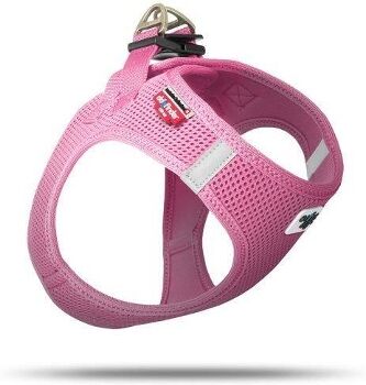 Curli Peitoral para Cães Mesh Rosa (2XS-3XS)