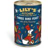 Lily's Kitchen Lilys Kitchen Christmas Three Bird Feast Tin, Set 3 X 400 g