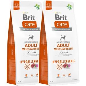 Brit Care Dog Adult Medium Breed Hypoallergenic Lamb 2x12 kg