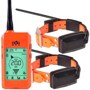 Hundpejl Dogtrace GPS X22 tracker, sparpack för 2 hundar, pejlhalsband till jakthund, ORANGE