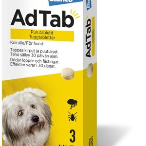AdTab 112 mg Tuggtabletter för Hund > 2,5–5,5 kg