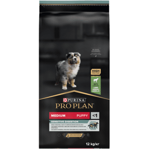 Purina Pro Plan Medium Puppy Sensitive Digestion Rikt på Lamm 12 kg