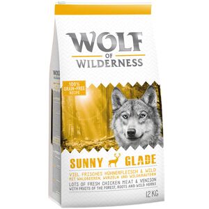 Blandat dubbelpack: 2 x 12 kg Wolf of Wilderness hundmat - Blue River + Green Fields