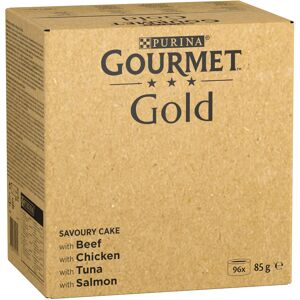 96x85g Raffinerad Ragout: nötkött, kyckling, tonfisk, lax Jumbopack Gourmet Gold