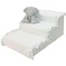 MAVIFE Pet Steps 3 Steps Hund Steps Med Avtagbart Lock Pet Trappor For Höga Sängar (Color : White, S : 65 * 40 * 30cm)