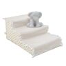 MAVIFE Pet Steps 3 Steps Dog Steps Med Avtagbart Skydd Pet Steps For Små Hundar Att Komma På Sängen Mjuka Och Bekväma Trappor For Husdjur (Color : Beige, S : 65 * 40 * 30cm)