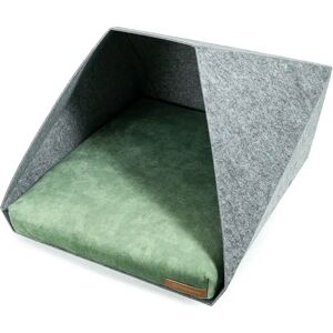 Rexproduct Pocket Hooded Dog Bed green/gray 45.0 H x 60.0 W x 63.0 D cm