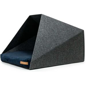 Rexproduct Pocket Hooded Dog Bed gray/blue 45.0 H x 60.0 W x 63.0 D cm