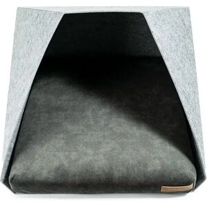 Rexproduct Pocket Hooded Dog Bed gray/brown 45.0 H x 60.0 W x 63.0 D cm