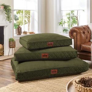 Slumberdown Paws for Slumber Machine Washable Cushioned Velvet Pet Bed green 20.0 H x 100.0 W x 70.0 D cm