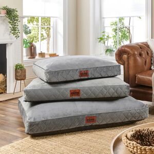 Slumberdown Paws for Slumber Machine Washable Cushioned Velvet Pet Bed gray 20.0 H x 100.0 W x 70.0 D cm