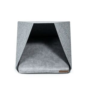 Rexproduct Pocket Hooded Dog Bed gray 45.0 H x 60.0 W x 63.0 D cm