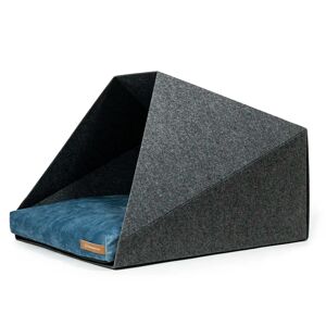 Rexproduct Pocket Hooded Dog Bed blue 45.0 H x 60.0 W x 63.0 D cm