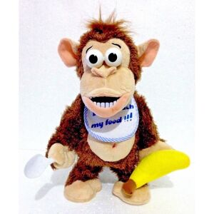 Unbranded Crazy Monkey " Don't Touch My Food" Interactive Soft Toy Funny