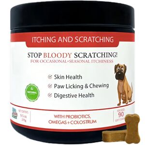 Pets Calm Down Itching and scratching dog treats for skin, licking, chewing, seasonal (natural herbal)