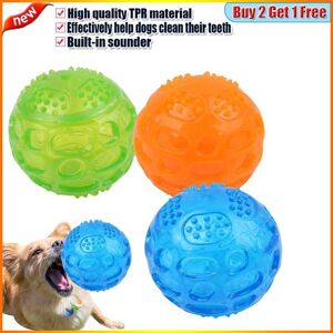 Pet Dog Chew Toy Ball Waterproof Squeak Sound Toys Bite Resistant Teeth Balls For Dogs Training Tooth Cleaning ZPG