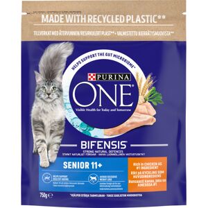 PURINA ONE Senior 11+ Chicken & Whole Grains Dry Cat Food - 750g