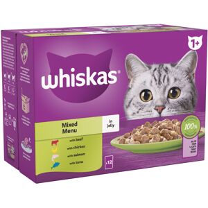 Whiskas 1+ Mixed Menu in Jelly - 48 x 85g