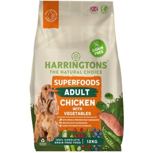 Harringtons Adult Grain Free with Superfoods Dry Dog Food - Chicken - 12kg