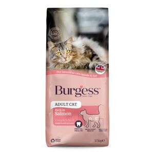 Burgess Adult Cat Rich in Salmon - Economy Pack: 2 x 10kg