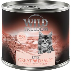 Wild Freedom Kitten Saver Pack 12 x 200g - Wild Desert - Turkey & Chicken