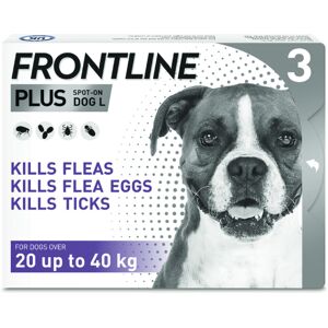 FRONTLINE® Plus Spot On for Dogs - L (20-40kg) - 3 pipettes x 2.68ml